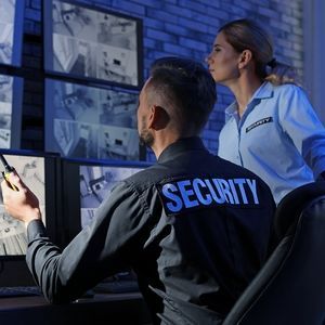 Female security professionals in modern Saudi-appropriate uniforms